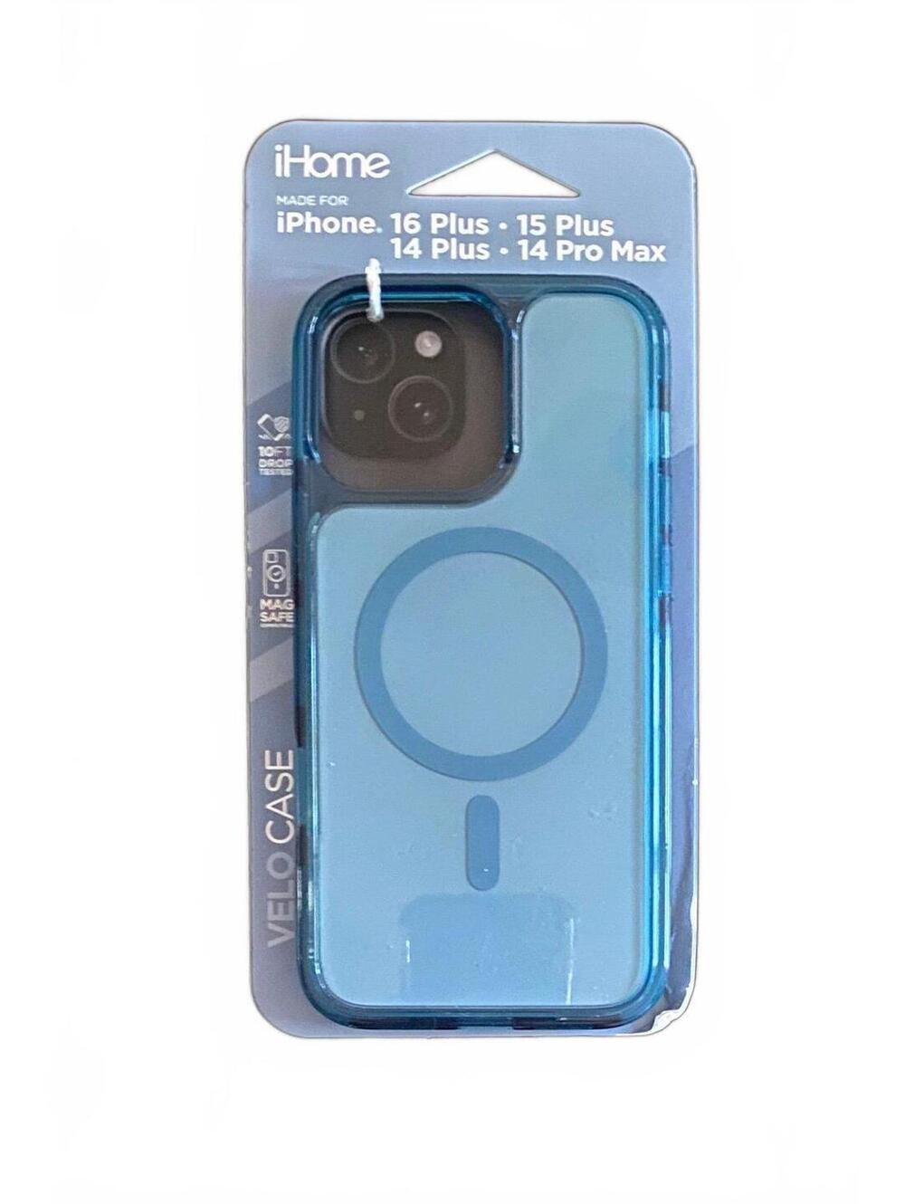 iHome case for iPhone 16/15/14 Plus & 14 Pro Max Dark Blue